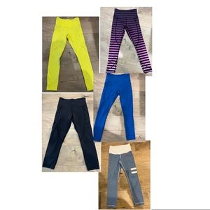 set of 5 zyia leggings